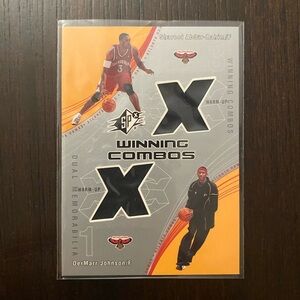 2002 Upper Deck Winning Combos Dual Memorabilia Card